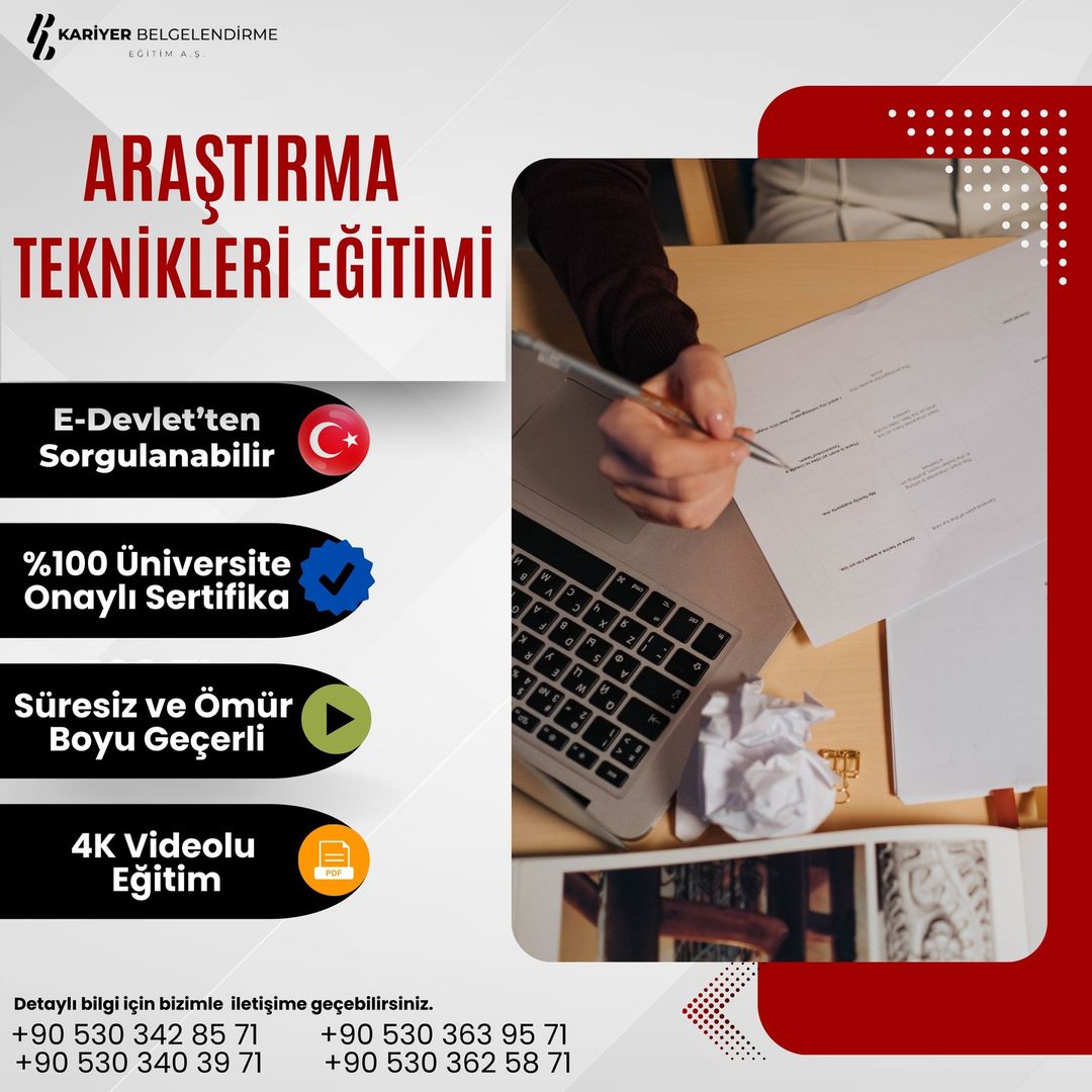 ARAŞTIRMA TEKNİKLERİ EĞİTİMİ