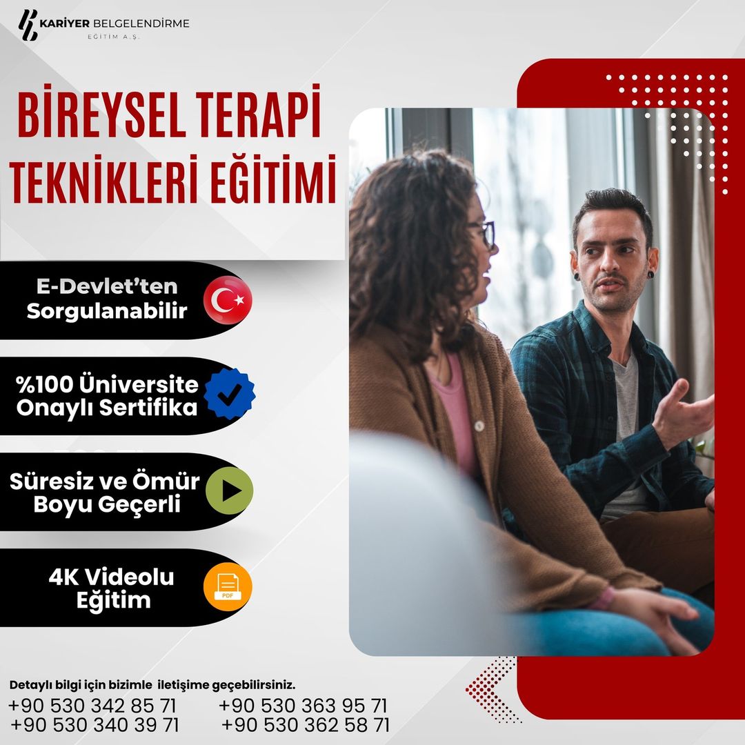 BİREYSEL TERAPİ TEKNİKLERİ EĞİTİMİ