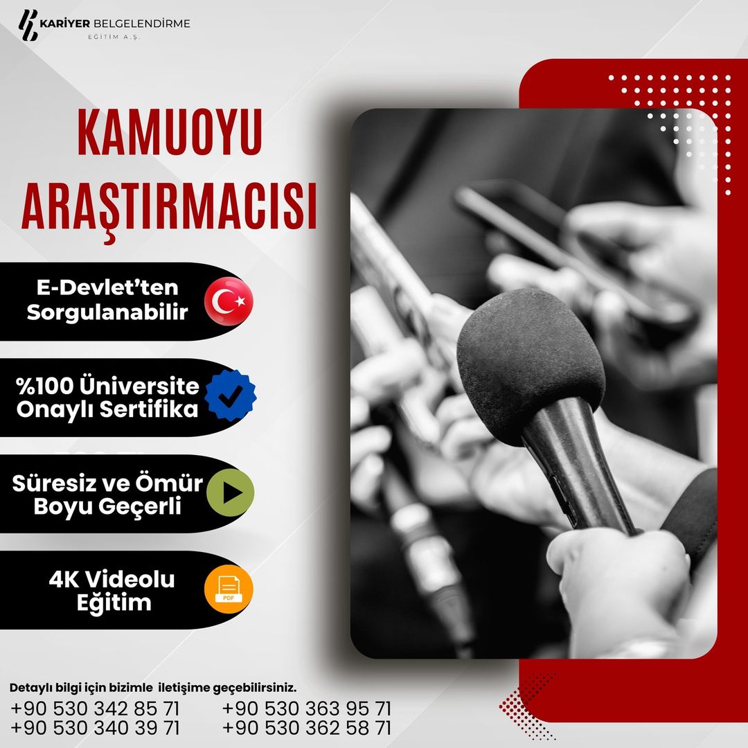 KAMUOYU ARAŞTIRMACISI EĞİTİMİ